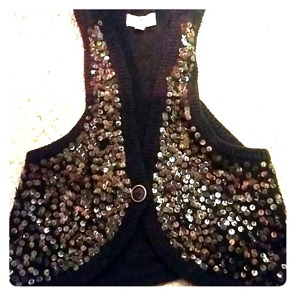 Hollister sequin vest